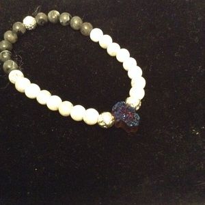 Lapis and a raw stone bracelet NEW